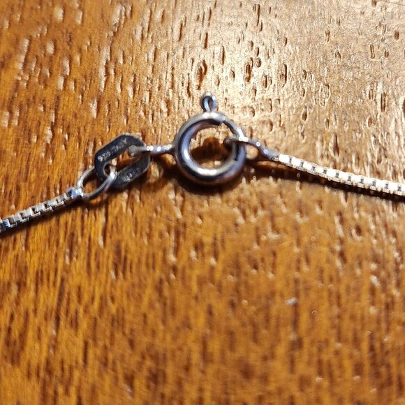 Silver-plated necklace with pendant - Picture 2 of 5